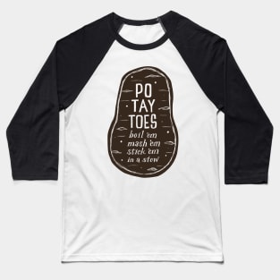 POTATO Hangry Design Baseball T-Shirt